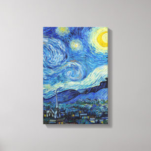 Vincent Van Gogh Starry Night Vintage Fine Art Canvastryck