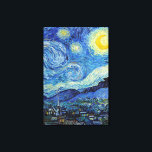 Vincent Van Gogh Starry Night Vintage Fine Art Canvastryck<br><div class="desc">Vincent Van Gogh Starry Night Vintage Fine Art Kanvastryck</div>