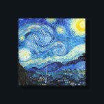 Vincent Van Gogh Starry Night Vintage Fine Art Canvastryck<br><div class="desc">Vincent Van Gogh Starry Night Vintage Fine Art Kanvastryck</div>