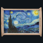 Vincent Van Gogh Starry Night Vintage Fine Art Frukostbricka<br><div class="desc">Vincent Van Gogh Starry Night Vintage Fine Art Serves fack</div>