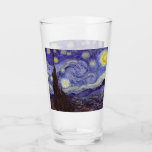 Vincent Van Gogh Starry Night Vintage Fine Art Glaskopp<br><div class="desc">Vincent van Gogh Starry Night Fine Art Painting Starry Night är en målning av den nederländske postimponerande konstnären Vincent van Gogh. Den blå natten i himlar är fylld med roliga moln, stjärnor och ett ljust halvmånsfärande måne. Starry Natt är den enda nokturn i serien av vyer från hans sovrumsfönster. Rörelse:...</div>