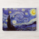 Vincent Van Gogh Starry Night Vintage Fine Art HP Laptopskin<br><div class="desc">Vincent van Gogh Starry Night Fine Art Painting Starry Night är en målning av den nederländske postimponerande konstnären Vincent van Gogh. Den blå natten i himlar är fylld med roliga moln, stjärnor och ett ljust halvmånsfärande måne. Starry Natt är den enda nokturn i serien av vyer från hans sovrumsfönster. Rörelse:...</div>