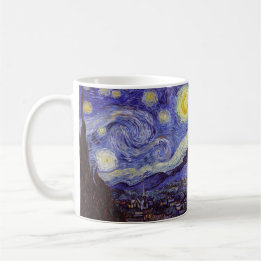 Vincent Van Gogh Starry Night Vintage Fine Art Kaffemugg
