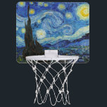 Vincent Van Gogh Starry Night Vintage Fine Art Mini-Basketkorg<br><div class="desc">Vincent Van Gogh Starry Night Vintage Fine Art Mini Basketball Ring</div>