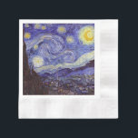 Vincent Van Gogh Starry Night Vintage Fine Art Pappersservett<br><div class="desc">Vincent van Gogh Starry Night Fine Art Painting Starry Night är en målning av den nederländske postimponerande konstnären Vincent van Gogh. Den blå natten i himlar är fylld med roliga moln, stjärnor och ett ljust halvmånsfärande måne. Starry Natt är den enda nokturn i serien av vyer från hans sovrumsfönster. Rörelse:...</div>