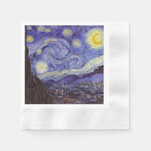 Vincent Van Gogh Starry Night Vintage Fine Art Pappersservett