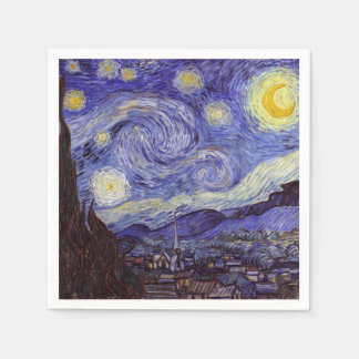 Vincent Van Gogh Starry Night Vintage Fine Art Pappersservett