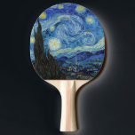 Vincent Van Gogh Starry Night Vintage Fine Art Pingisracket<br><div class="desc">Vincent Van Gogh Starry Night Vintage Fine Art Ping Pong Paddle</div>