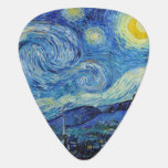 Vincent Van Gogh Starry Night Vintage Fine Art Plektrum<br><div class="desc">Vincent Van Gogh Starry Night Vintage Fine Art Gitarr Plektrum</div>