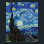 Vincent Van Gogh Starry Night Vintage Fine Art Poster<br><div class="desc">Vincent Van Gogh Starry Night Vintage Fine Art Poster</div>