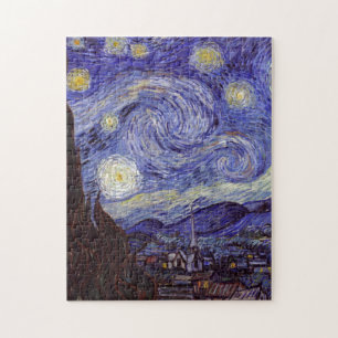Vincent Van Gogh Starry Night Vintage Fine Art Pussel