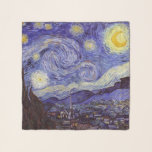 Vincent Van Gogh Starry Night Vintage Fine Art Sjal<br><div class="desc">Vincent van Gogh Starry Night Fine Art Painting Starry Night är en målning av den nederländske postimponerande konstnären Vincent van Gogh. Den blå natten i himlar är fylld med roliga moln, stjärnor och ett ljust halvmånsfärande måne. Starry Natt är den enda nokturn i serien av vyer från hans sovrumsfönster. Rörelse:...</div>