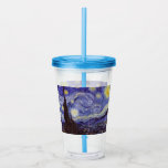Vincent Van Gogh Starry Night Vintage Fine Art Take Away Mugg<br><div class="desc">Vincent van Gogh Starry Night Fine Art Painting Starry Night är en målning av den nederländske postimponerande konstnären Vincent van Gogh. Den blå natten i himlar är fylld med roliga moln, stjärnor och ett ljust halvmånsfärande måne. Starry Natt är den enda nokturn i serien av vyer från hans sovrumsfönster. Rörelse:...</div>