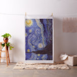 Vincent Van Gogh Starry Night Vintage Fine Art Tyg<br><div class="desc">Vincent van Gogh Starry Night Fine Art Painting Starry Night är en målning av den nederländske postimponerande konstnären Vincent van Gogh. Den blå natten i himlar är fylld med roliga moln, stjärnor och ett ljust halvmånsfärande måne. Starry Natt är den enda nokturn i serien av vyer från hans sovrumsfönster. Rörelse:...</div>