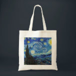 Vincent Van Gogh Starry Night Vintage Fine Art Tygkasse<br><div class="desc">Vincent Van Gogh Starry Night Vintage Fine Art Tote Bag</div>
