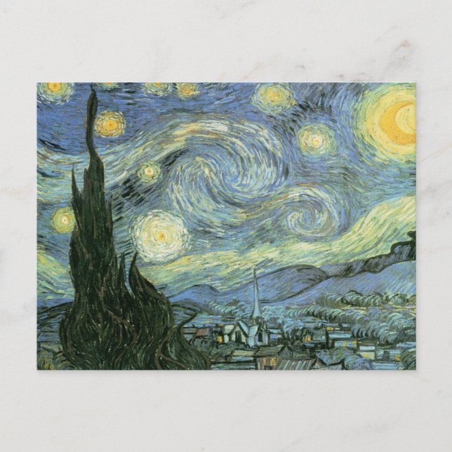 Vincent Van Gogh - Starry Night Vykort (Framsida)
