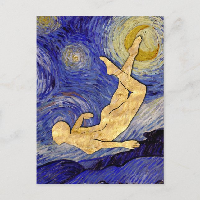 Vincent Van Gogh Starry Night Vykort (Framsida)