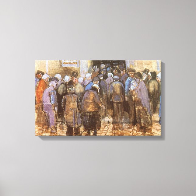 Vincent van Gogh State Lottery Office (Dåliga peng Canvastryck (Framsida)