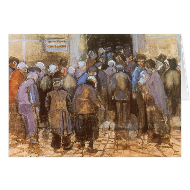 Vincent van Gogh Statens Lotteri (Fattiga Pengar) Hälsningskort (Framsidan Horizontal)