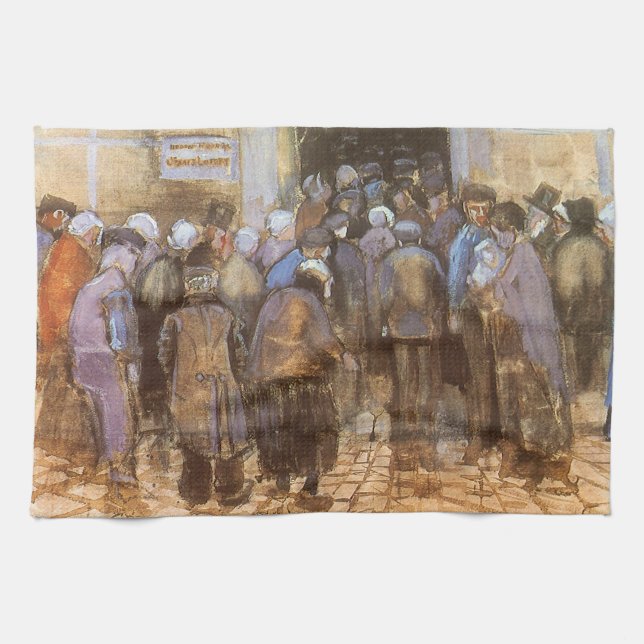 Vincent van Gogh Statens Lotteri Kontor (Fattiga P Kökshandduk (Horisontell)