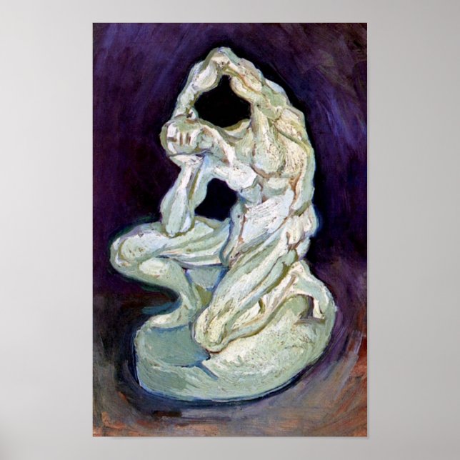 Vincent Van Gogh - Statuette of a Kneeling Man Poster (Framsidan)