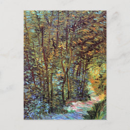 Vincent Van Gogh - Stig genom skogen Fine Art Vykort