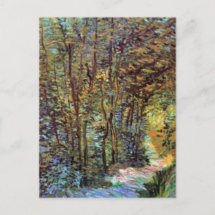 Vincent Van Gogh - Stig genom skogen Fine Art Vykort