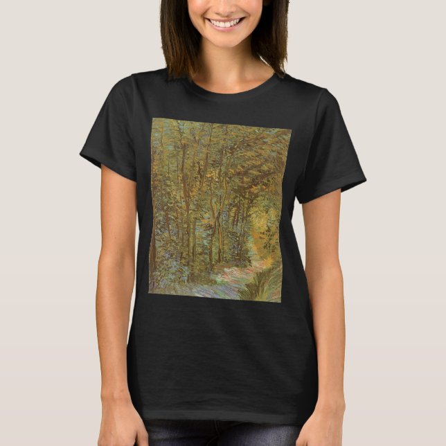 Vincent van Gogh - Stig i skogen Tee Shirt (Framsida)