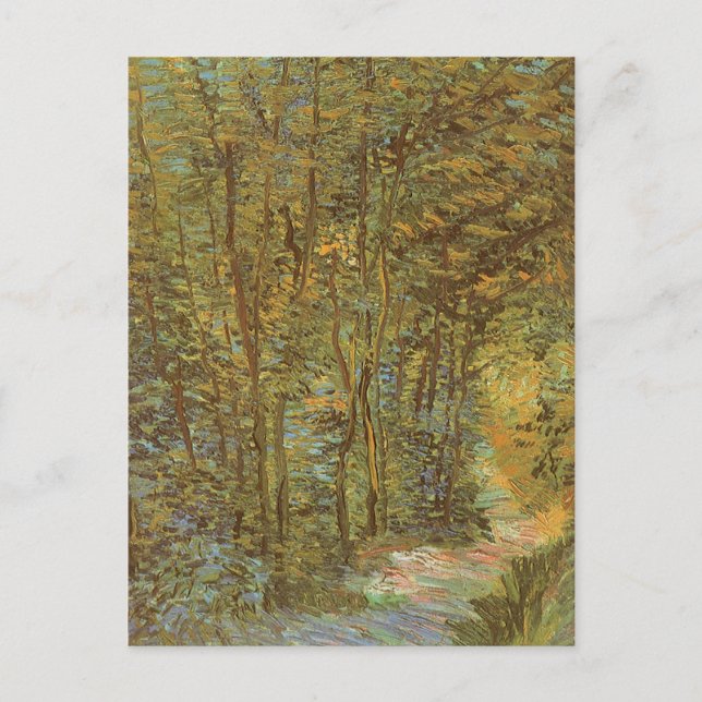 Vincent van Gogh - Stig i skogen Vykort (Framsida)