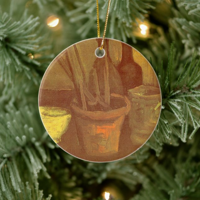 Vincent van Gogh - still Life Paintpenshs in Pot Julgransprydnad Keramik (Träd)