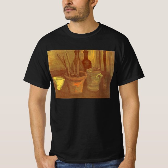 Vincent van Gogh - still Life Paintpenshs in Pot Tee (Framsida)