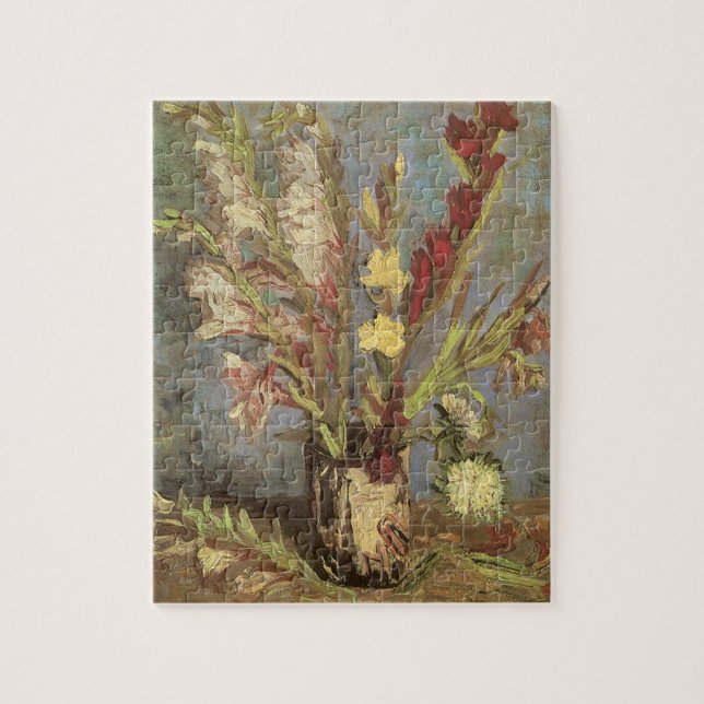 Vincent van Gogh - still Life Vas med Gladioli Pussel (Vertikal)