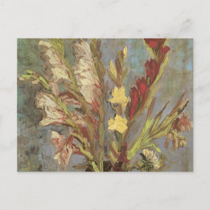 Vincent van Gogh - still Life Vas med Gladioli Vykort