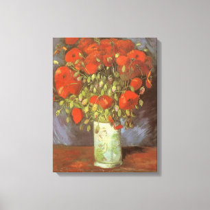 Vincent van Gogh still Life Vas med Red Poppies Canvastryck