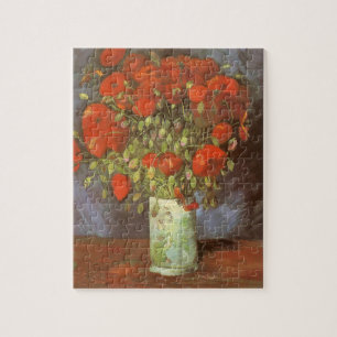 Vincent van Gogh still Life Vas med Red Poppies Pussel