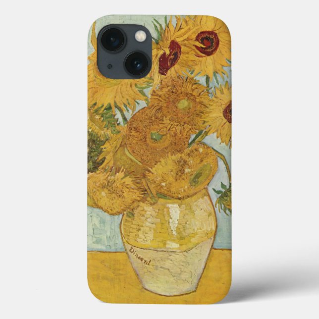 Vincent van Gogh still Life Vas med solblommor (Baksida)