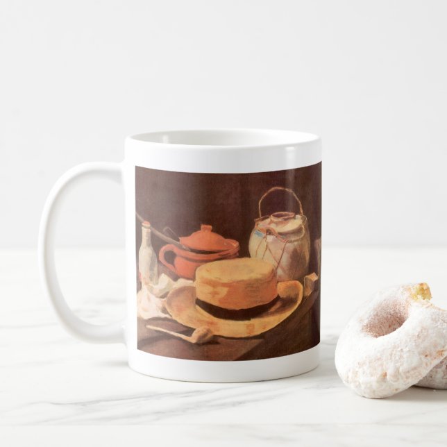 Vincent van Gogh - still Life w Gult Straw Hat Kaffemugg (Med munk)