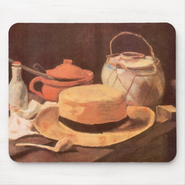 Vincent van Gogh - still Life w Gult Straw Hat Musmatta (Framsidan)