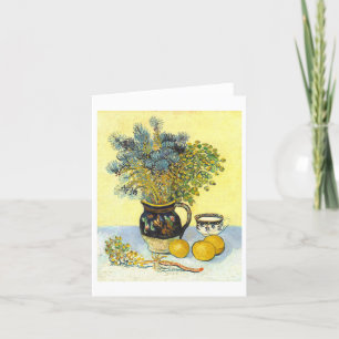Vincent van Gogh still Life with Flowers Note Card Tack Kort