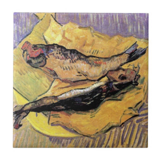 Vincent Van Gogh - Stilleben Bloaters Finkonst Kakelplatta