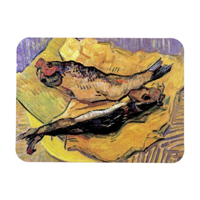Vincent Van Gogh - Stilleben Bloaters Finkonst Magnet (Horisontell)