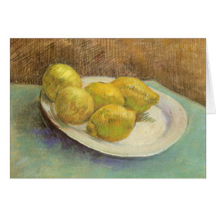 Vincent van Gogh - Stilleben Citroner på en tallri Hälsningskort