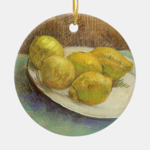 Vincent van Gogh - Stilleben Citroner på en tallri Julgransprydnad Keramik