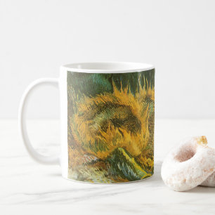 Vincent van Gogh - Stilleben: Fyra skurna solrosor Kaffemugg