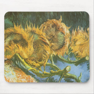 Vincent van Gogh - Stilleben: Fyra skurna solrosor Musmatta
