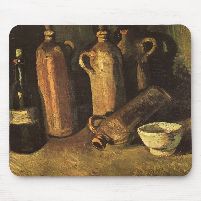 Vincent van Gogh - Stilleben med 4 stentorkar Musmatta (Framsidan)