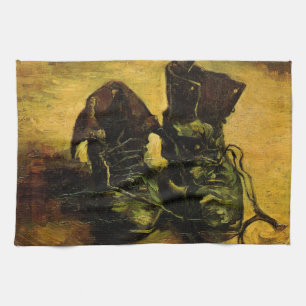 Vincent van Gogh - Stilleben med ett par skor Kökshandduk