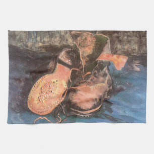 Vincent van Gogh - Stilleben med ett par skor Kökshandduk
