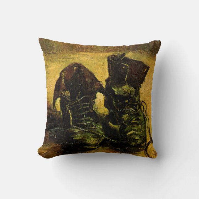 Vincent van Gogh - Stilleben med ett par skor Kudde (Framsida)