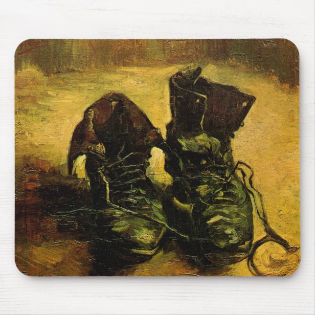 Vincent van Gogh - Stilleben med ett par skor Musmatta (Framsidan)